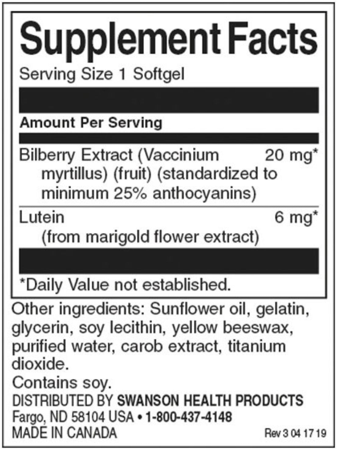 Luteina e Mirtillo 26 mg - 120 capsule