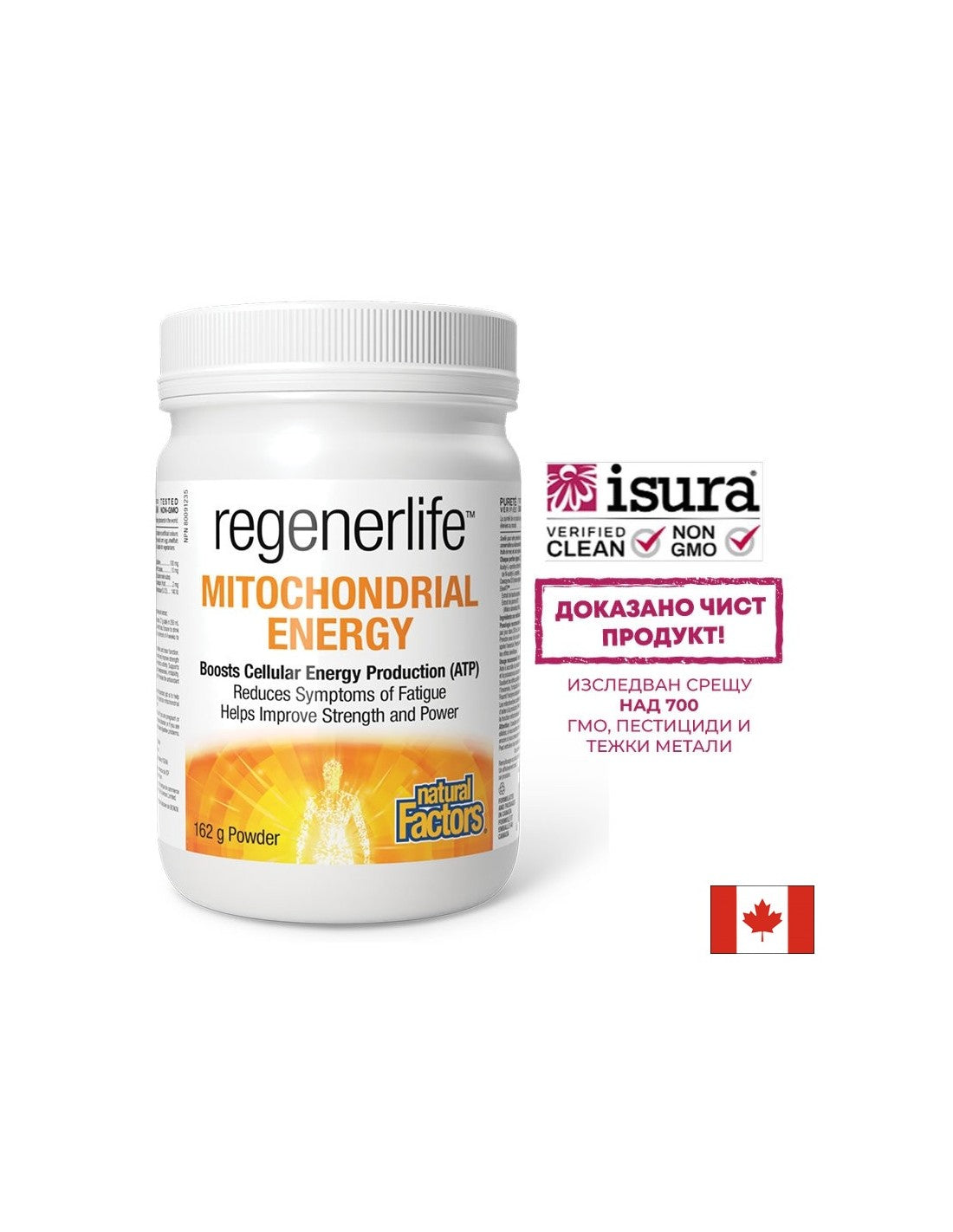 Energia mitocondriale Regenerlife™ - Energia cellulare e vitalità, polvere da 162 g