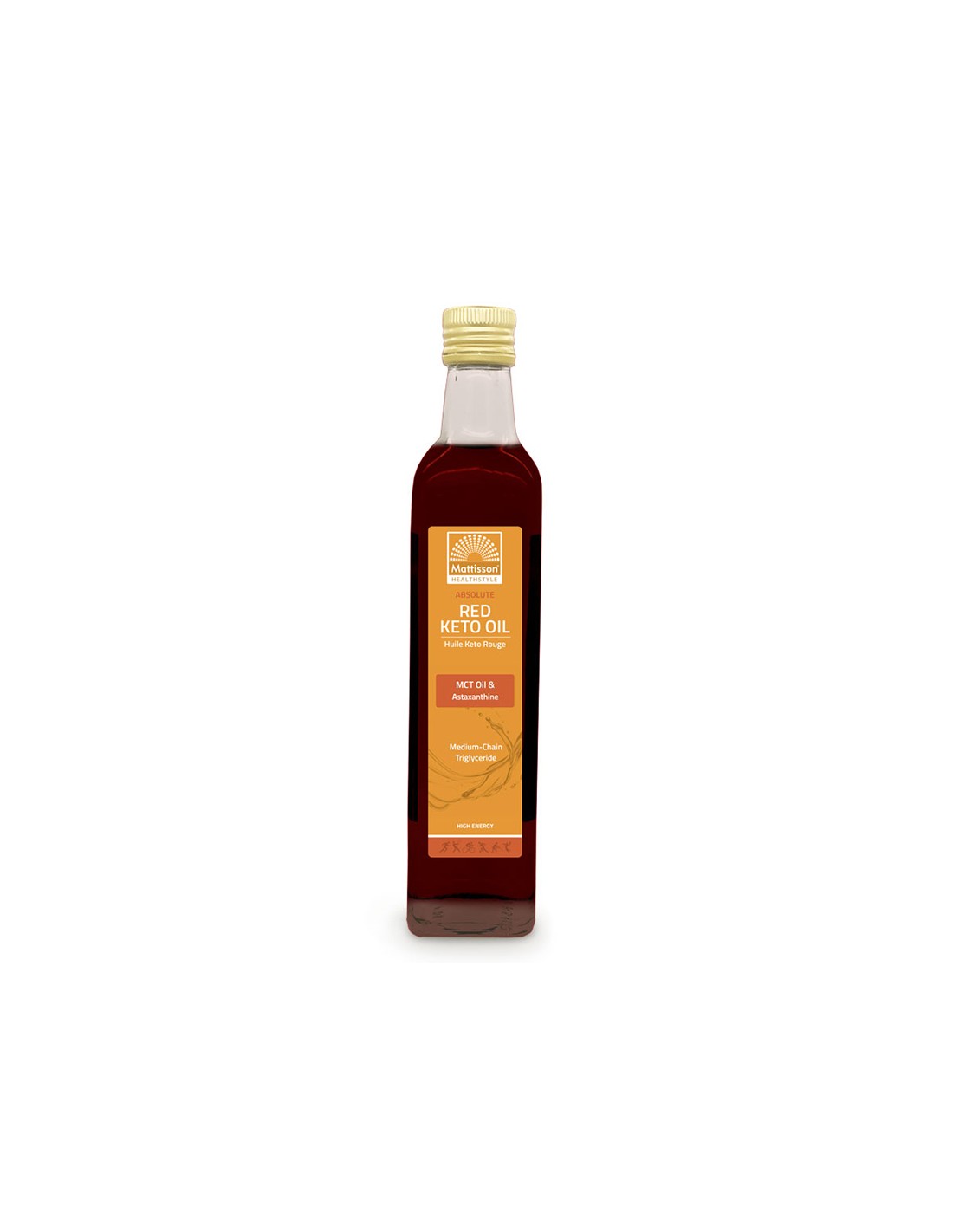 Olio Red Keto - Olio MCT & Astaxantina, 500 ml <tc>Mattisson Healthstyle</tc>