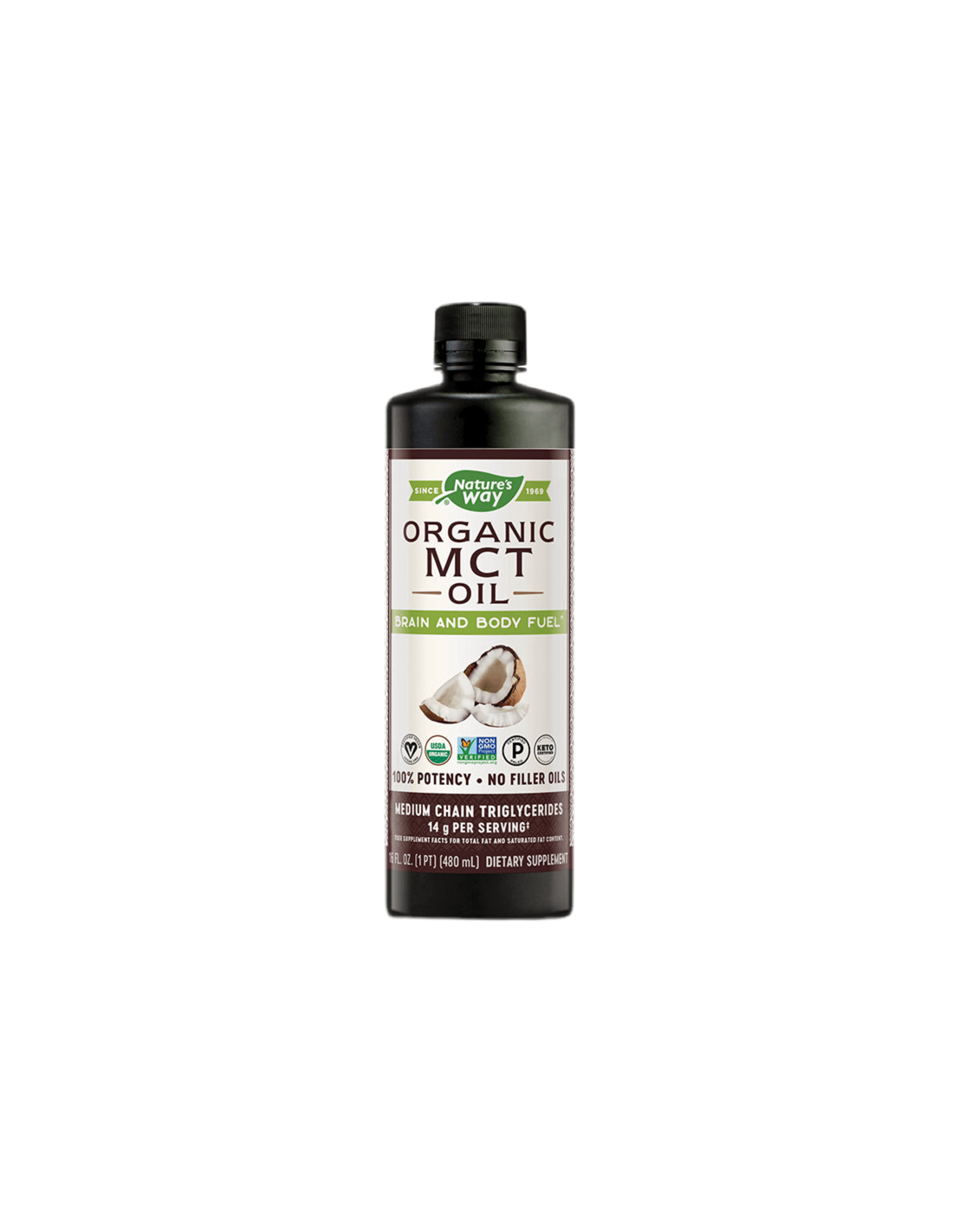 Olio MCT 100% Biologico - 480 ml
