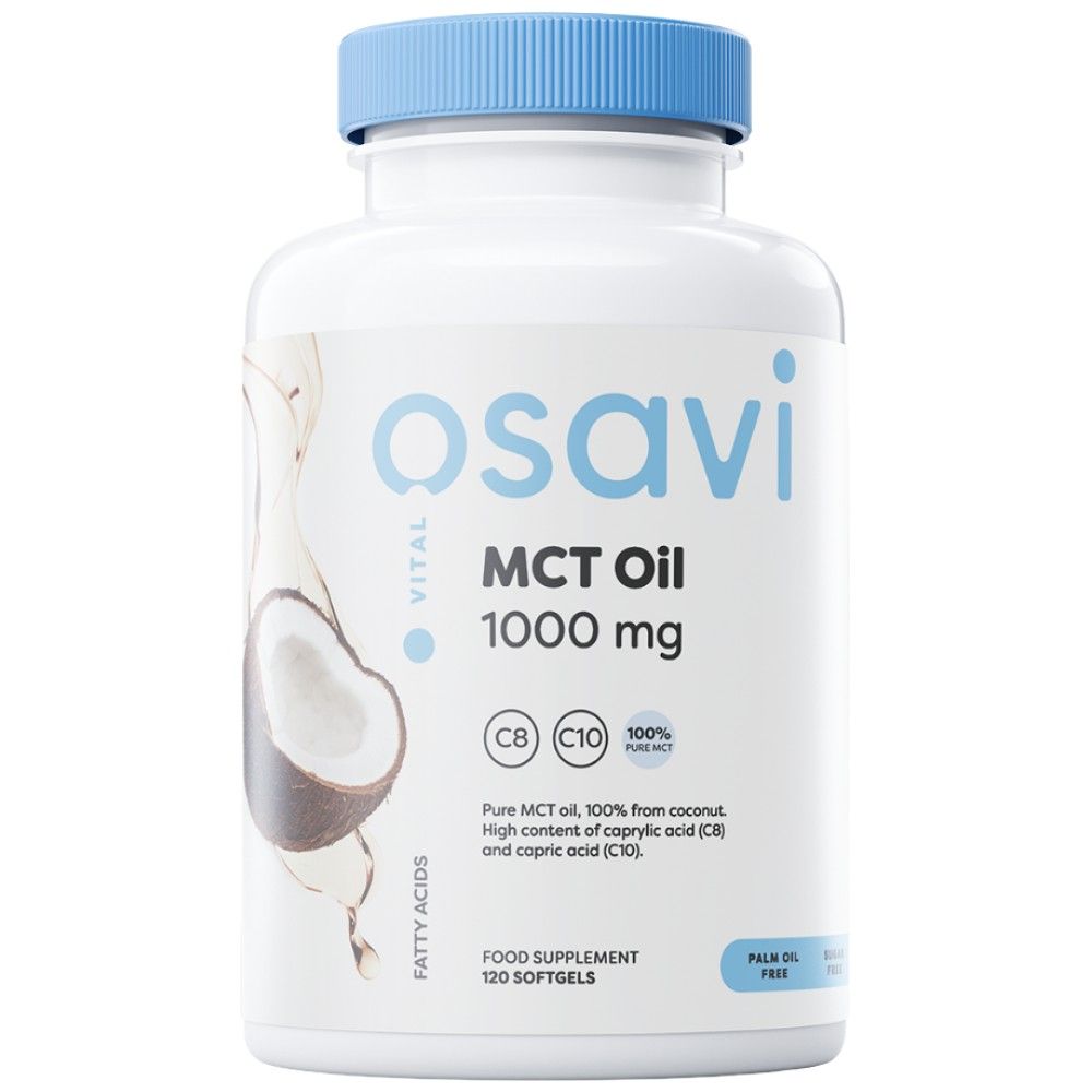 Olio MCT 1000 mg | C8 + C10 - 120 capsule molli