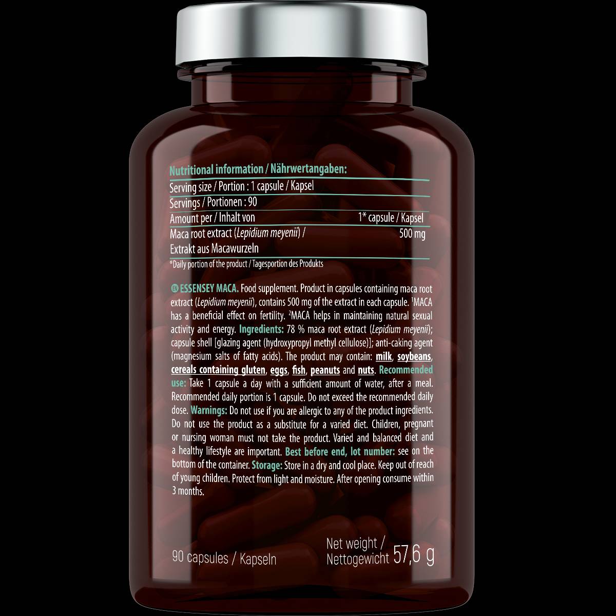 Maca 500 mg - 90 capsule