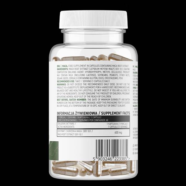 Maca 600 mg/Vege 60 capsule