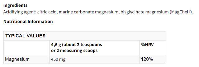 Magnesio Moderno | con Carbonato di Magnesio Marino & Bisglicinato di magnesio - 300 grammi