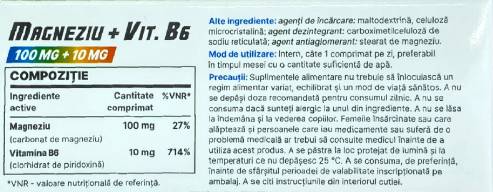 Magnesio 100 mg + Vitamina B6 10 mg - 30 Compresse