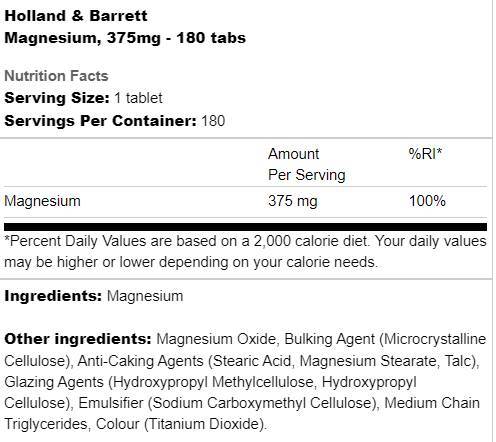 Magnesio 375 mg - 90 Compresse