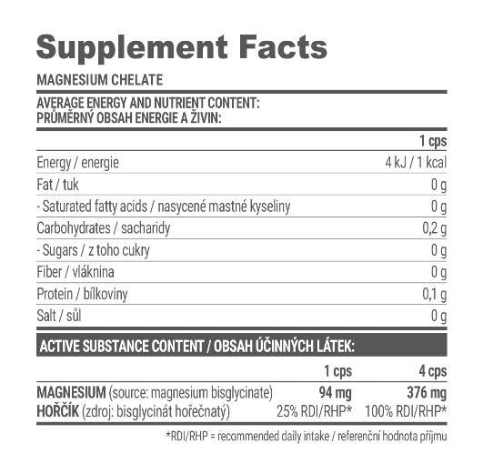 Chelato di magnesio 120 capsule