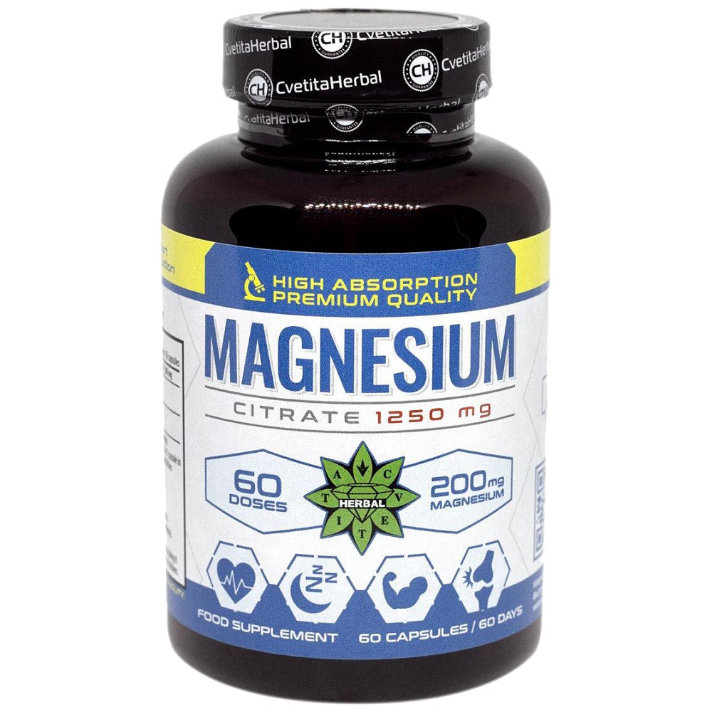 Citrato di magnesio 200 mg - 60 capsule