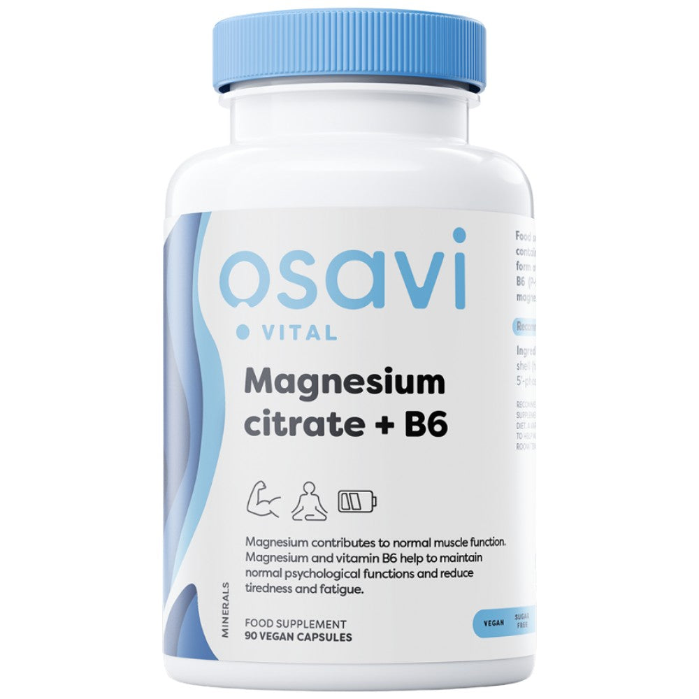 Citrato di magnesio 375 mg + B6 | P-5-P - 90 capsule
