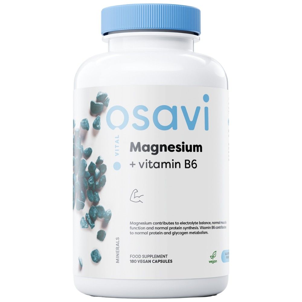 Citrato di magnesio + vitamina B6 - 180 capsule