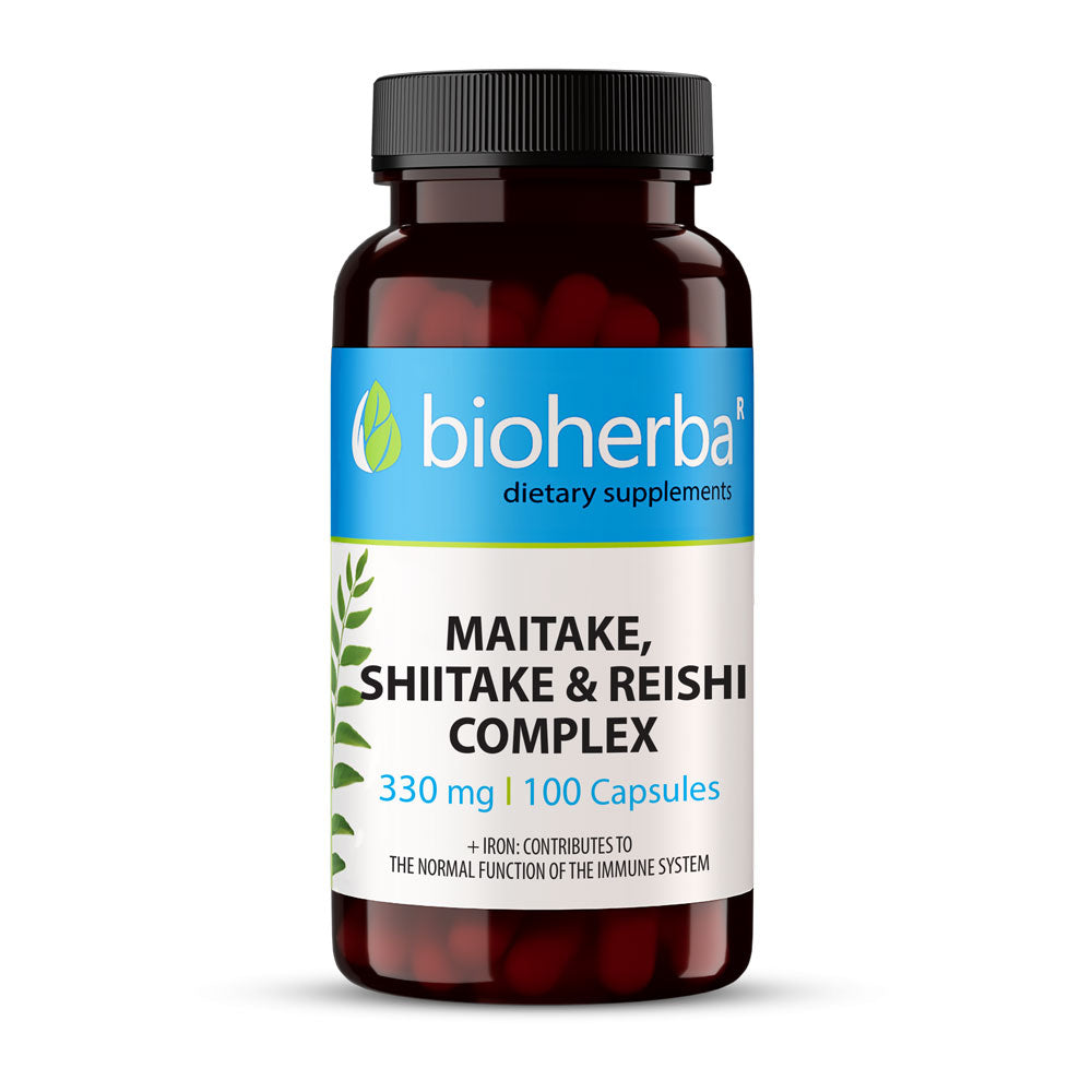 Maitake, Shiitake, Complesso Reishi 330 mg - 100 capsule