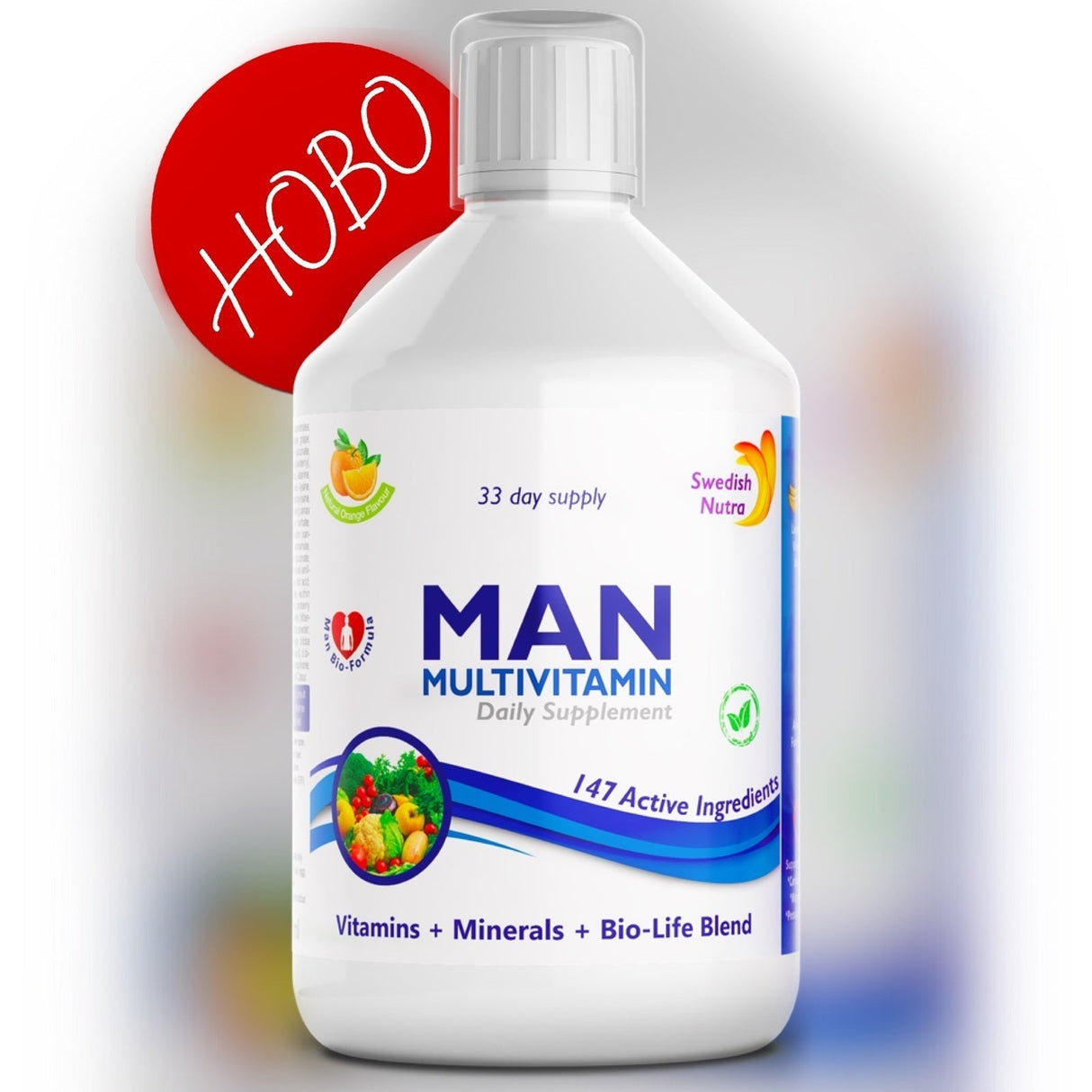 Man multivitaminici per uomo con collagene 1497 mg - 147 principi attivi /500 ml/