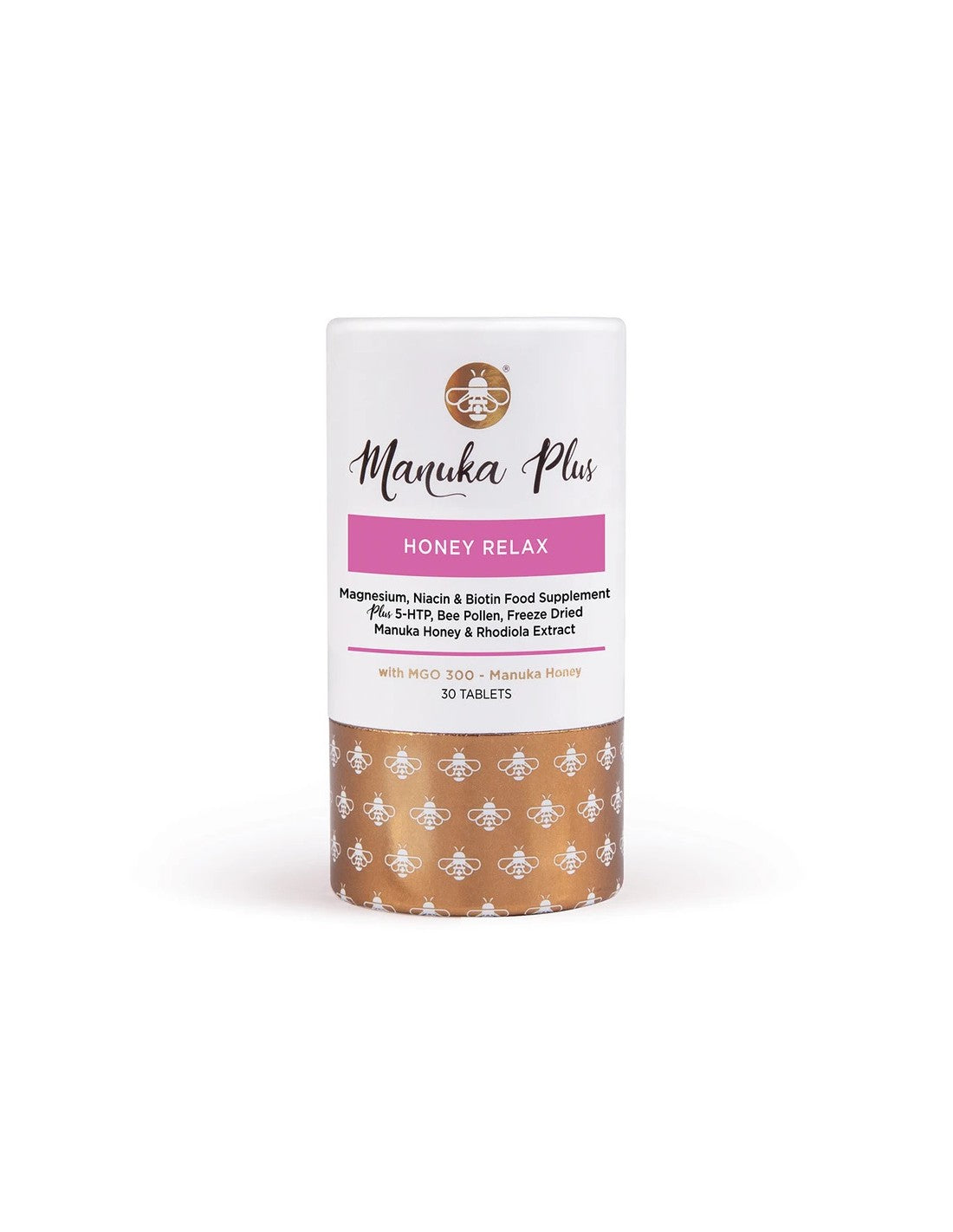 Manuka Plus® Honey Relax/ Formula contro stanchezza e affaticamento con miele di Manuka MGO 300 x 30 compresse