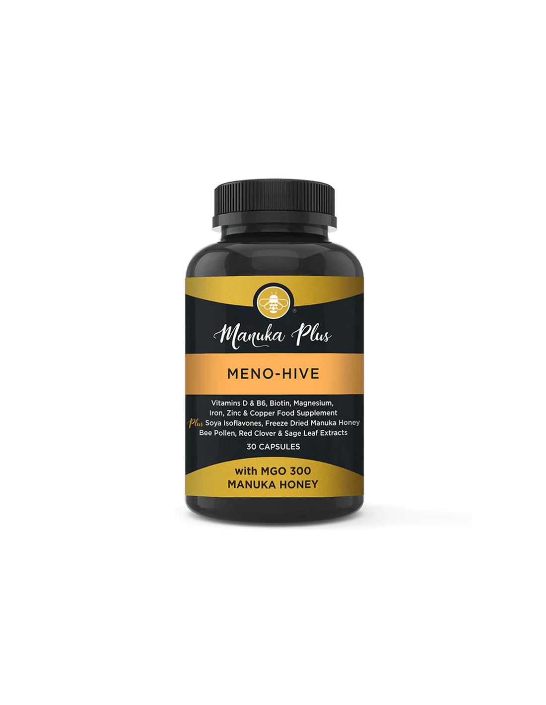 Manuka Plus Meno-Hive with MGO 300 - Miele di Manuka - Formula per la menopausa con miele di manuka MGO 300, 30 capsule