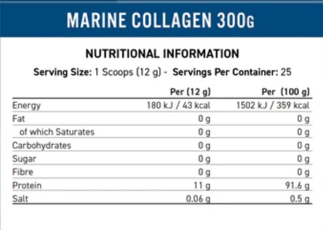 Polvere di collagene marino - 300 grammi
