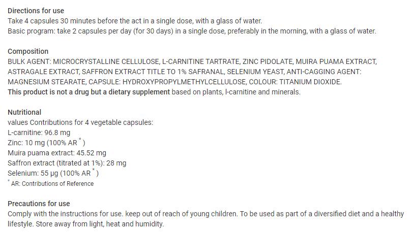 Maxi sperma | Aumento del volume dello sperma - 60 capsule