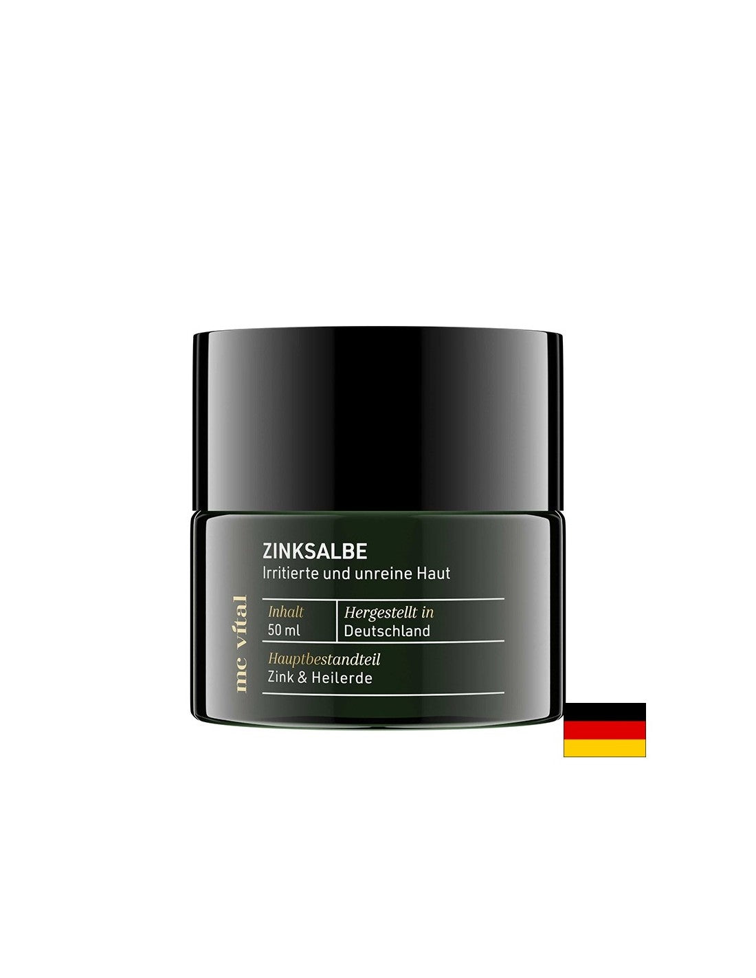 McVital® Zinksalbe - Unguento allo zinco con olio di tea tree e argilla curativa, 50 ml <tc>Vitabay</tc>