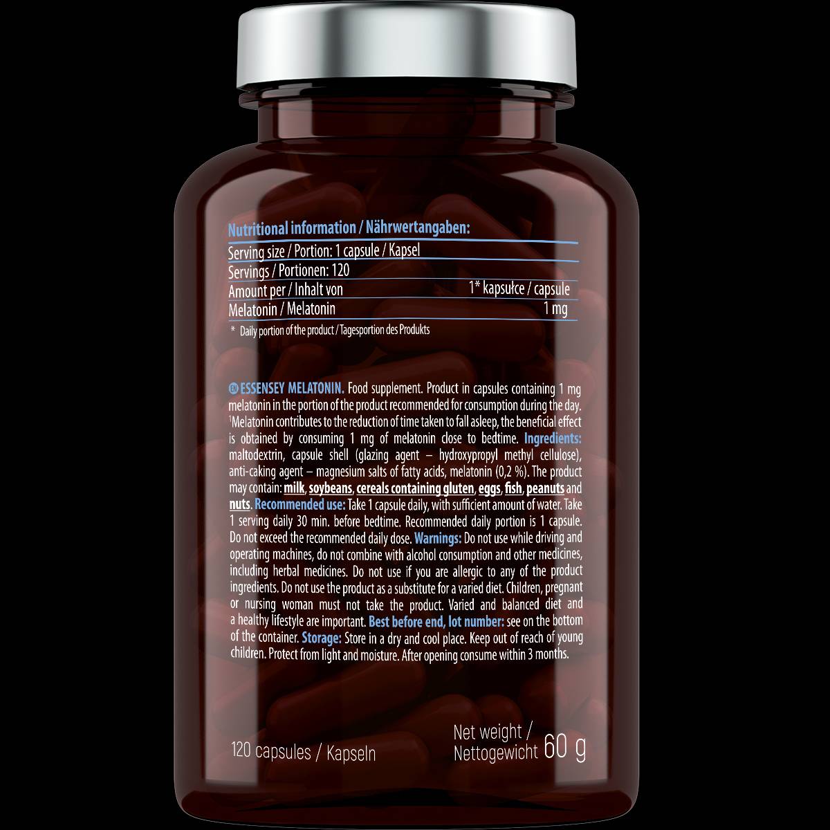 Melatonina 1 mg - 120 capsule