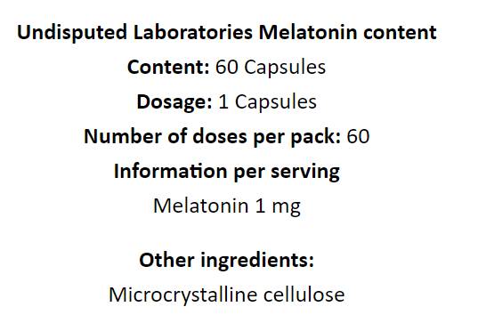 Melatonina 1 mg - 60 capsule