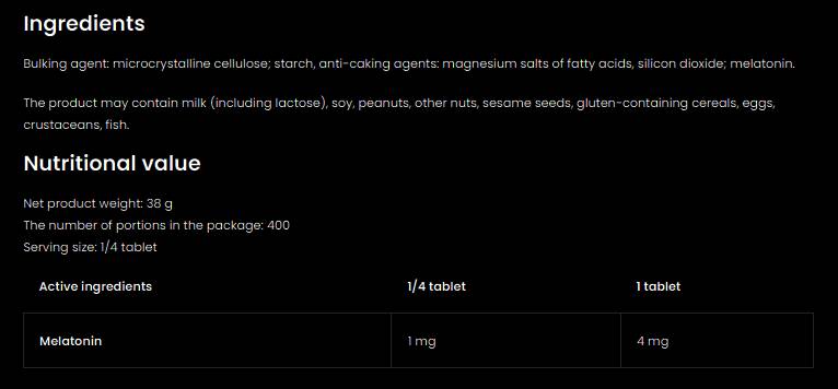 Melatonina 4k | Keep Sleep 4 mg 100 compresse