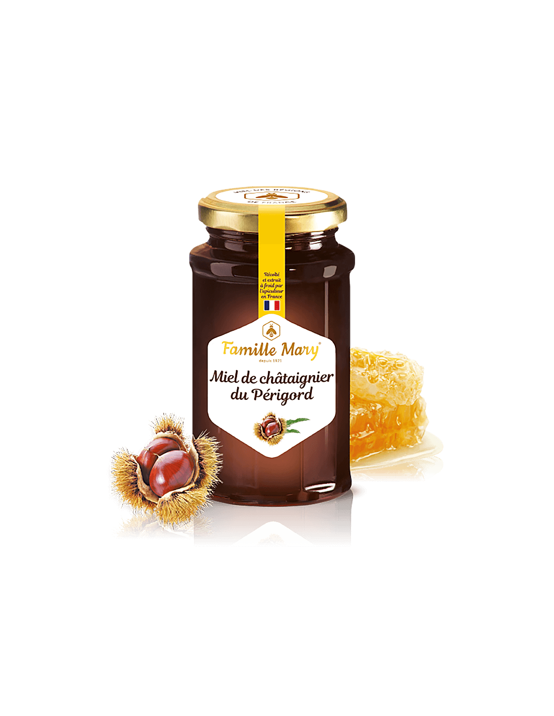 Miel de châtaignier du Périgord/ Miele di castagno francese (commestibile) della Dordogna, 360 g Famille Mary