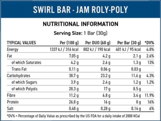 Swirl | Duo Protein Bar - 60 grammi
