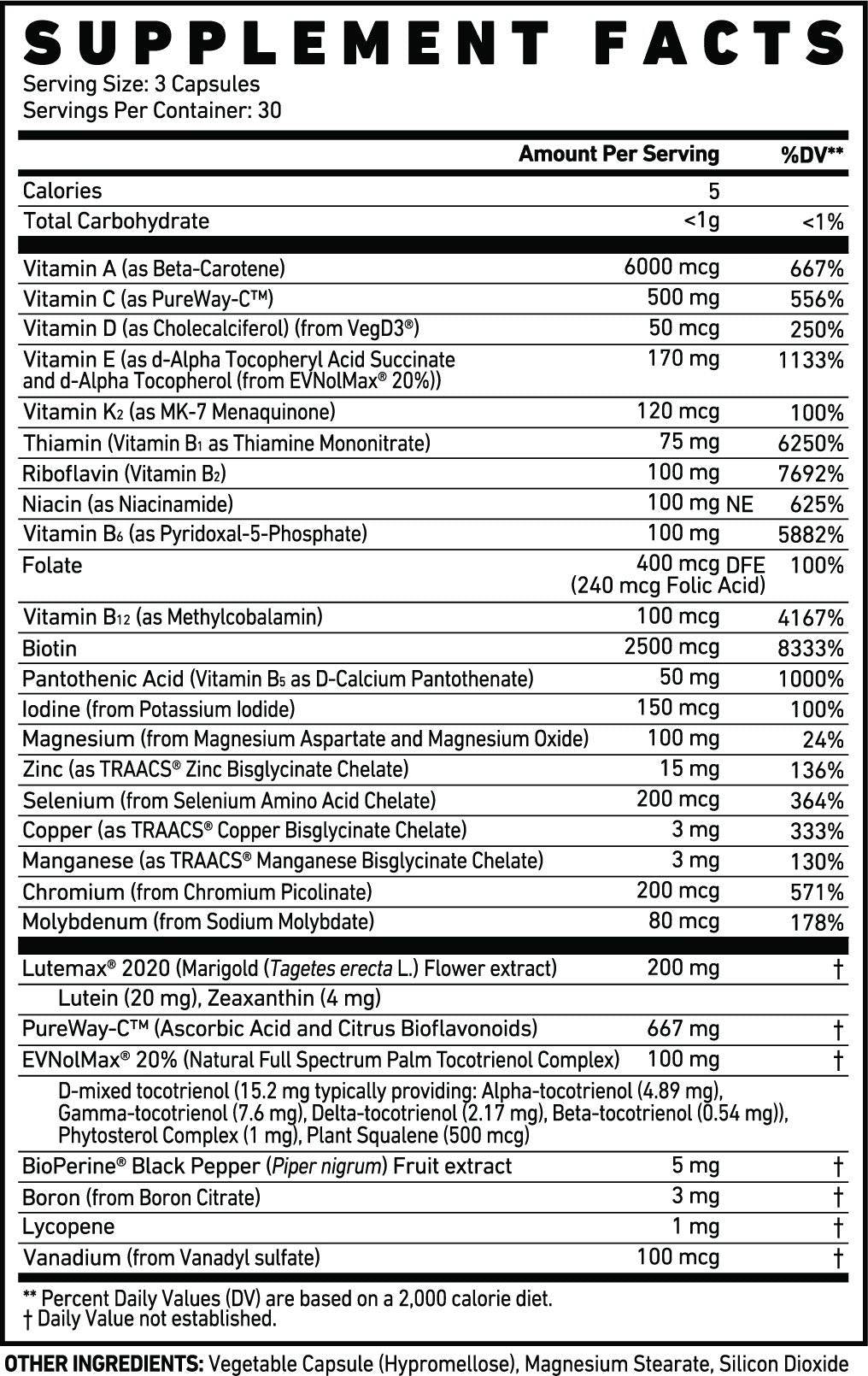 Multi | Vitamine per lo sport & Minerali - 90 capsule