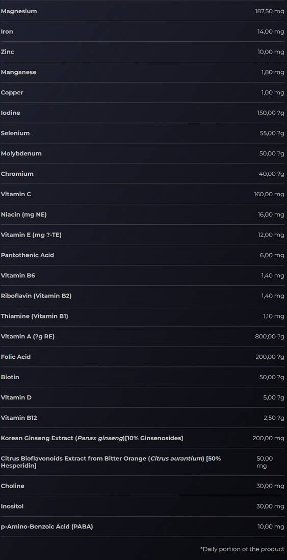 Confezione multipla | Multivitaminico quotidiano avanzato - 240 capsule