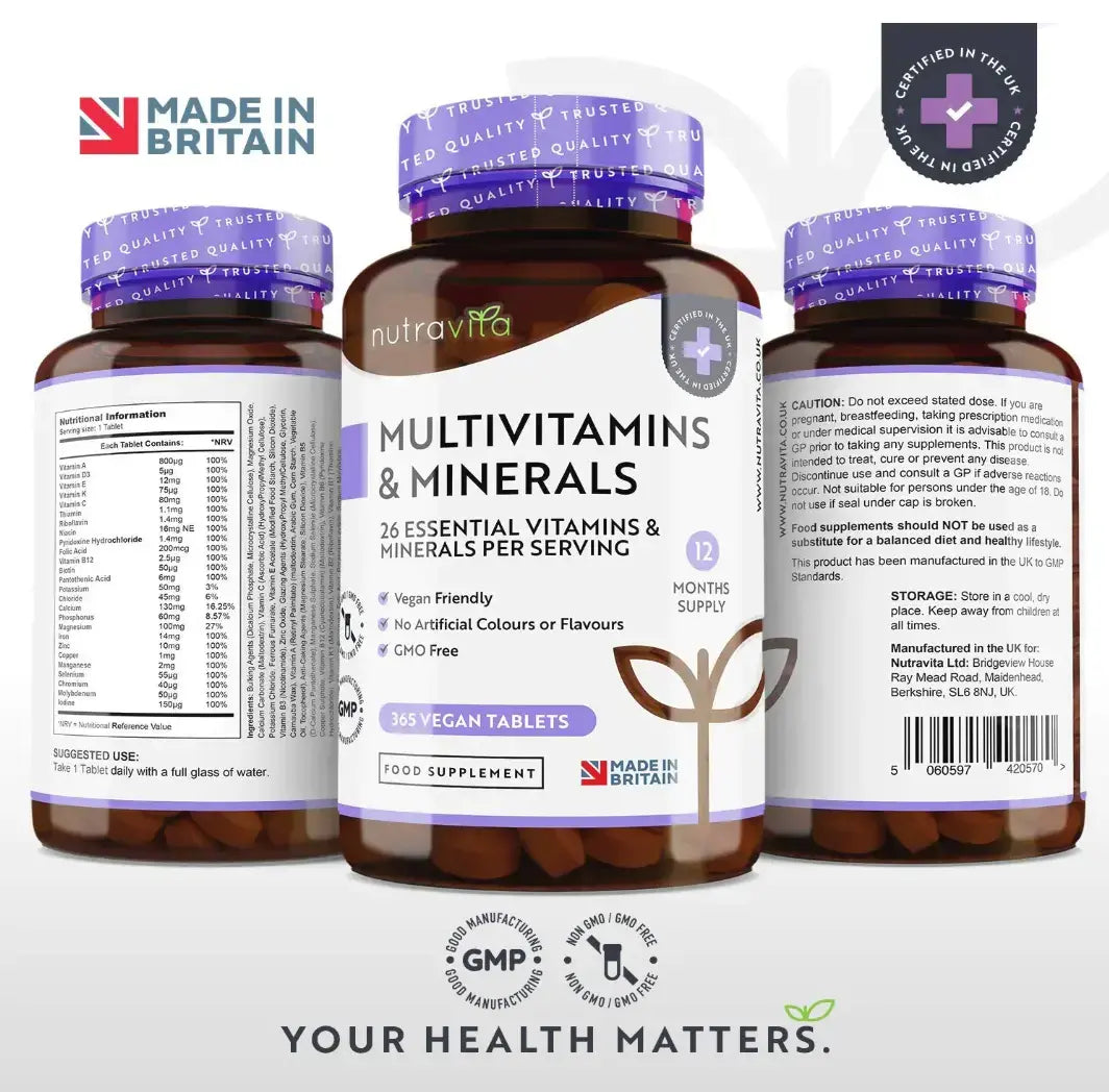 Multivitaminici - 26 ingredienti essenziali /365 compresse, 365 giorni/ <tc>Nutravita</tc>