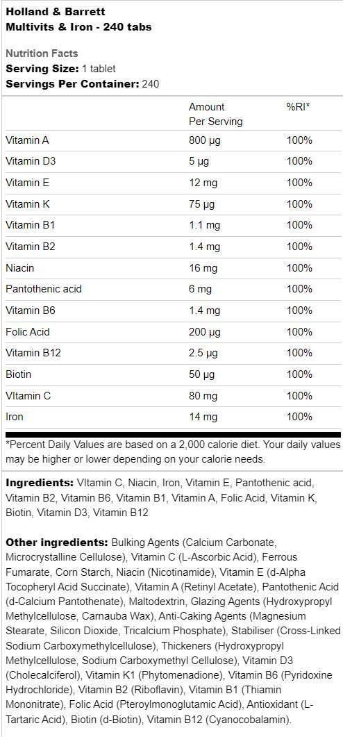 Multivitaminici & Ferro - 60 Compresse
