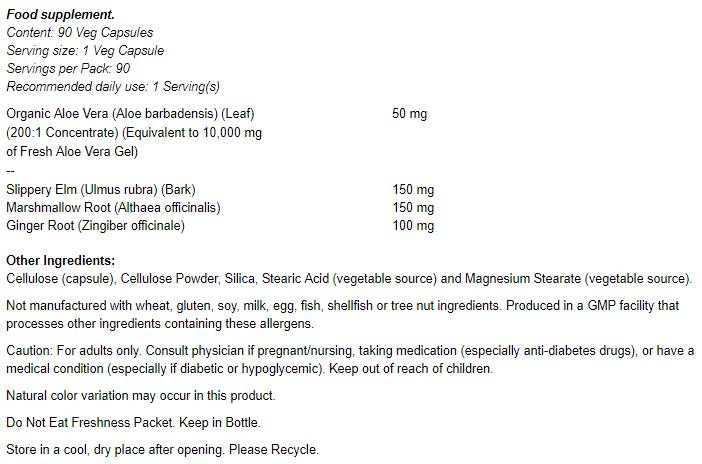 Aloe 10.000 e erbe rilassanti - 90 capsule