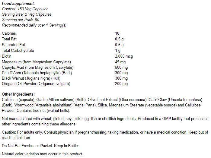 Supporto Candida | Candida Clear - 180 capsule