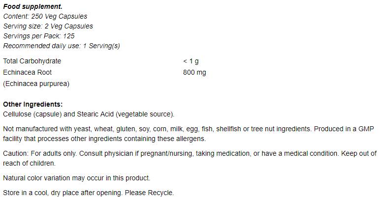 Echinacea 400 mg - 100 capsule