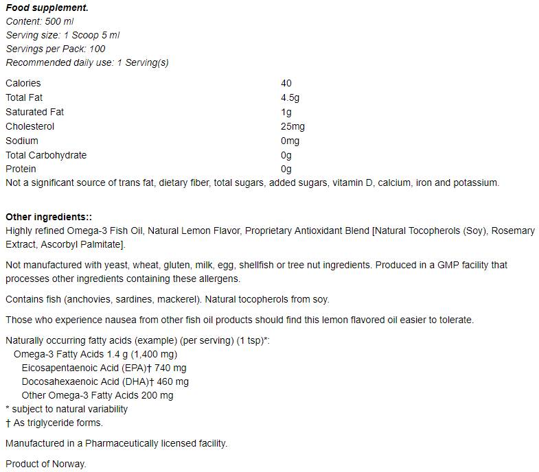 Liquido Omega 3 - 500 ml