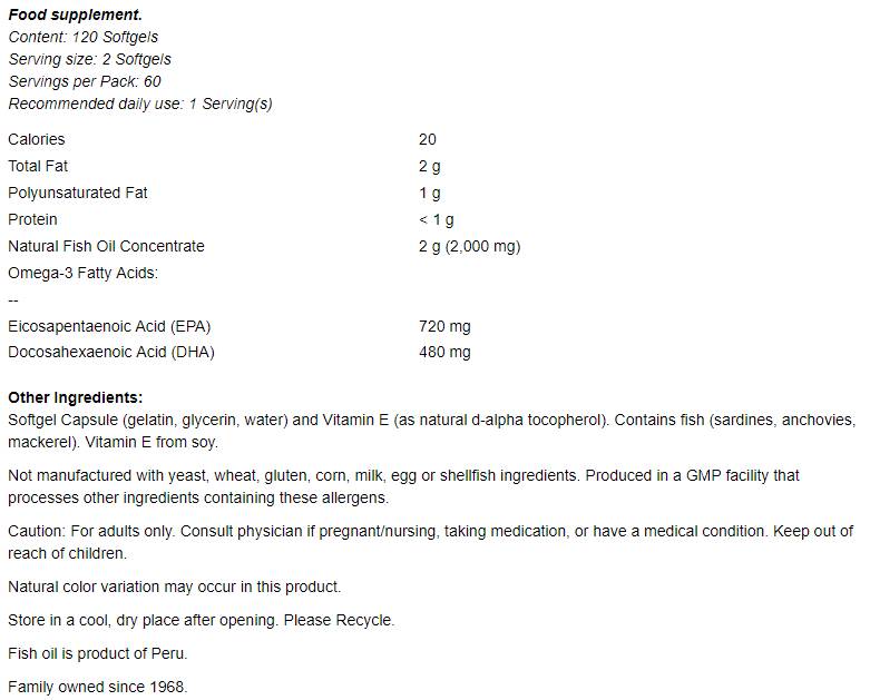 Super Omega EPA - 120 capsule in gel