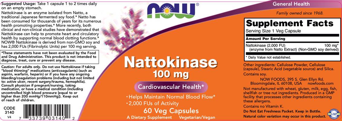 Nattokinase 100 mg - 60 capsule