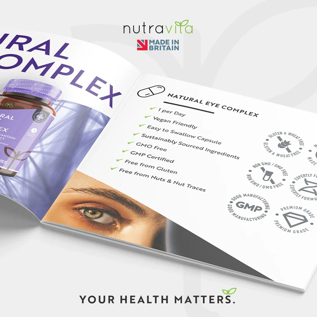 Vitamine per gli occhi /naturali/ - Natural Eye Complex 90 capsule vegane