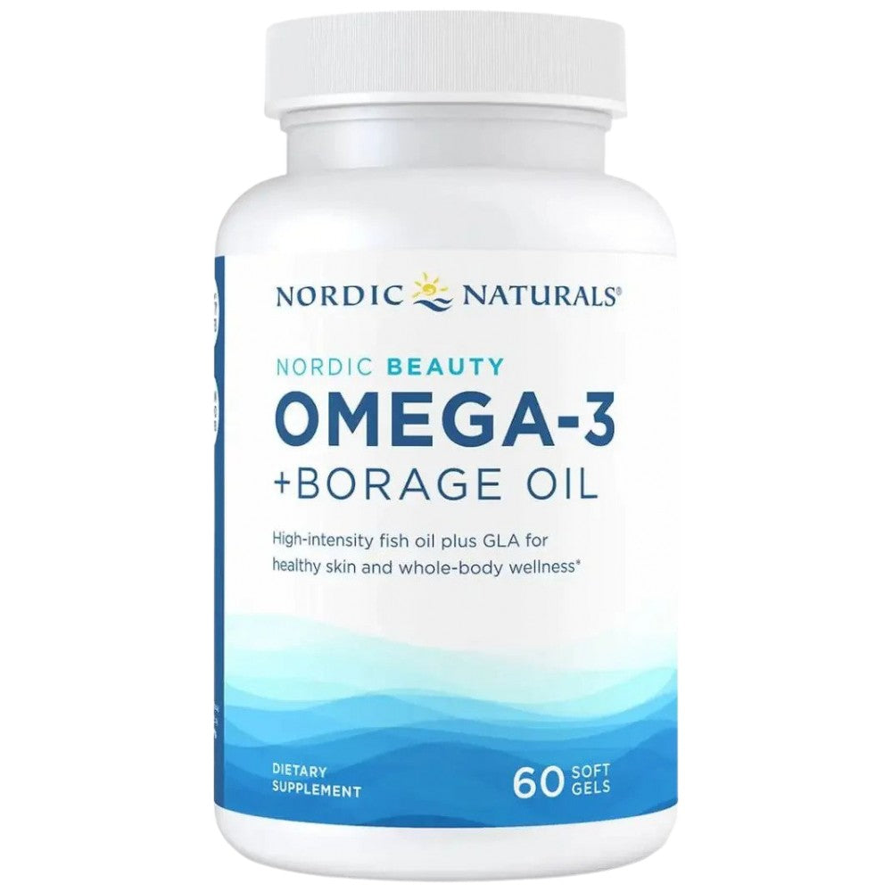 Nordic Beauty Omega-3 | Con Olio di Borragine - 60 Capsule Gel