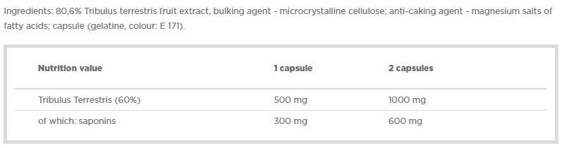 <tc>Olimp</tc> Tribusteron 60 - 500 mg. 120 capsule.