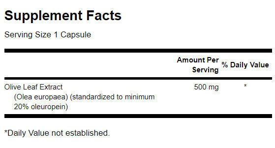 Estratto di foglie di olivo 500 mg - 120 capsule