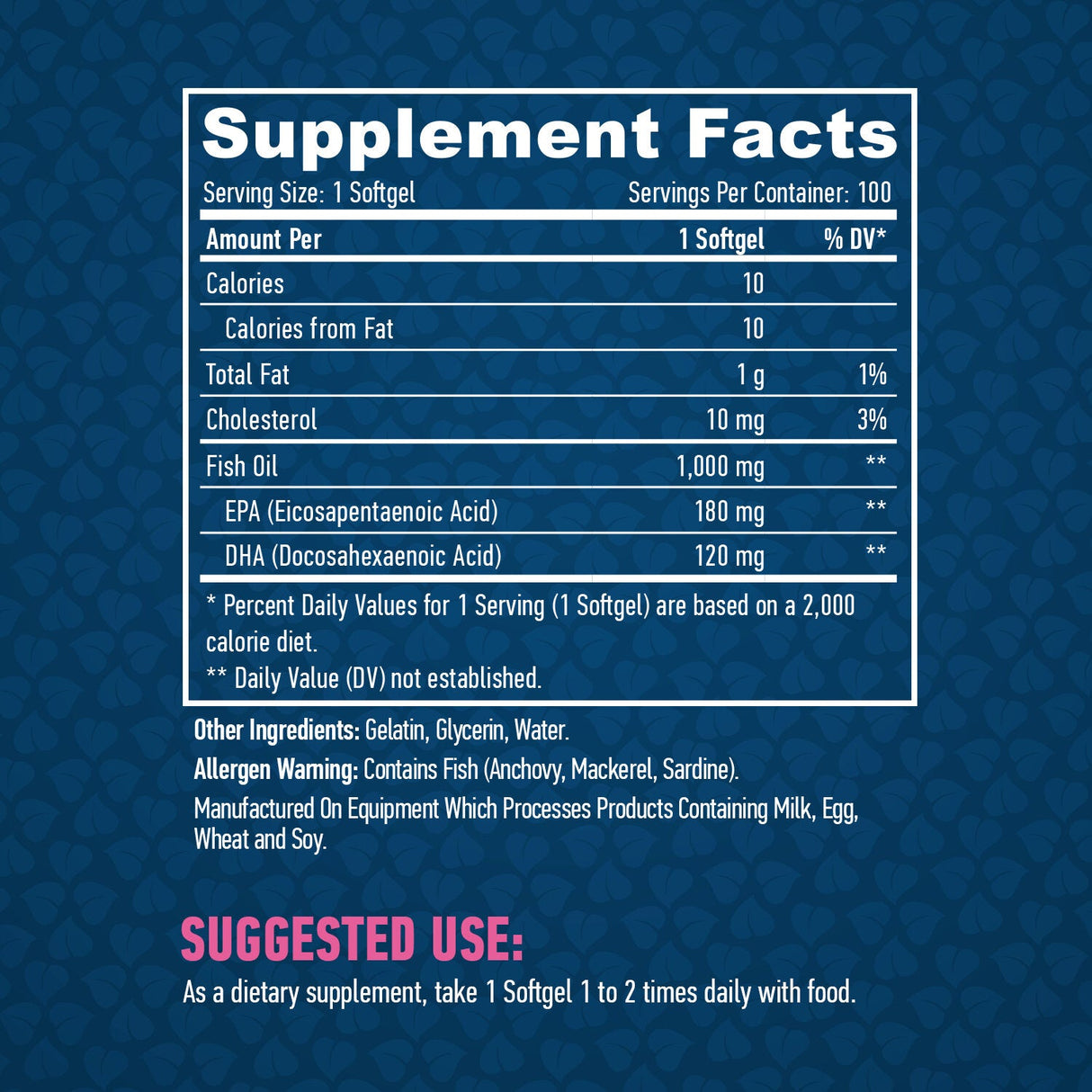 Omega 3 1000mg. /100 capsule molli