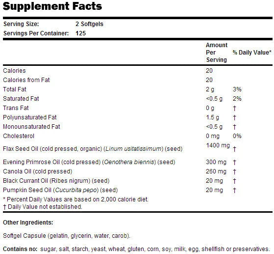Omega 3-6-9 1000 mg - 250 Capsule gel