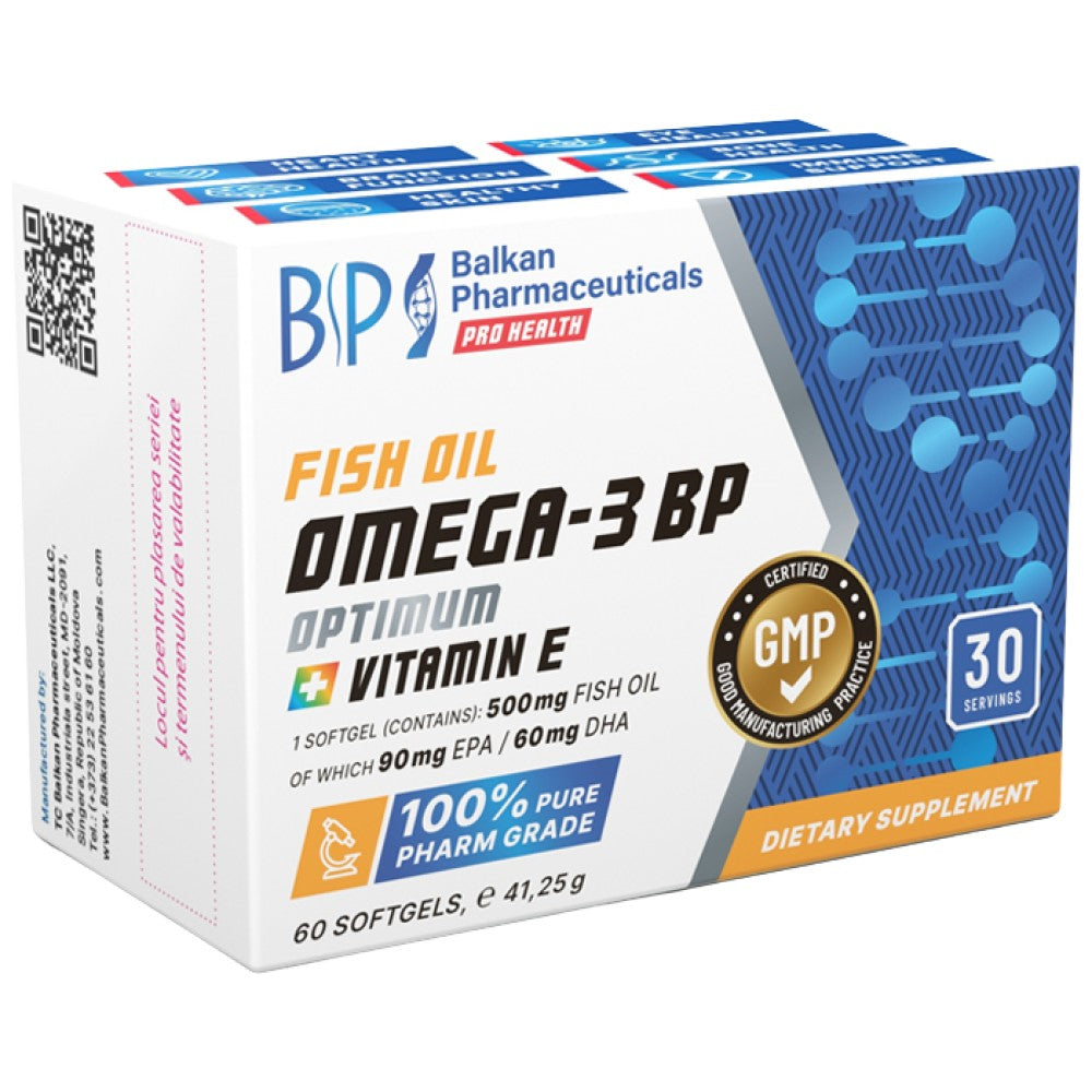 Omega-3 BP ottimale | Con Vitamina E - 60 Capsule gel