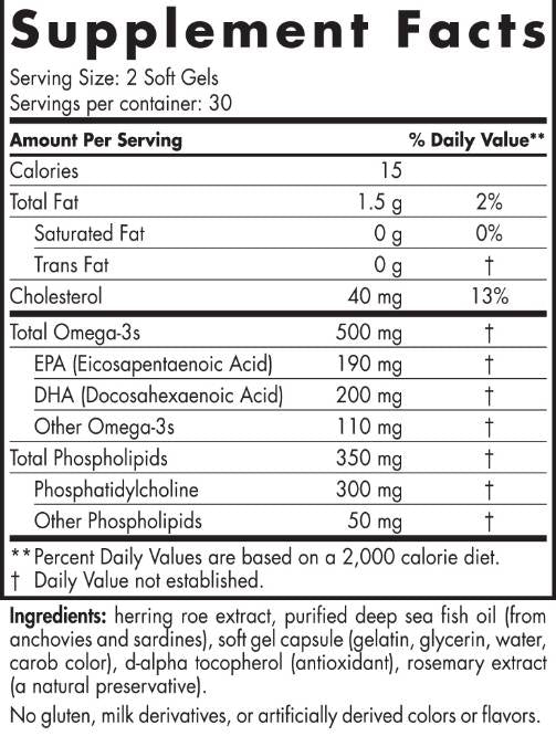 Fosfolipidi Omega-3 - 60 Capsule gel