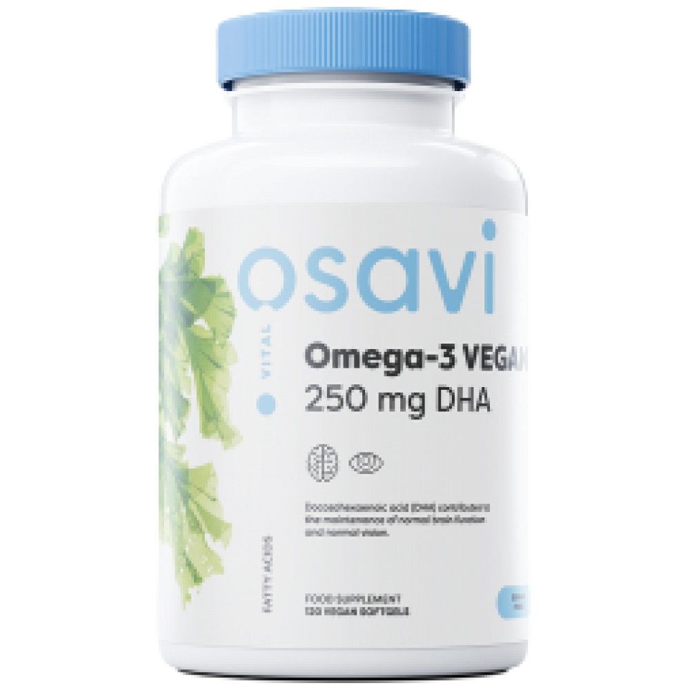 Omega-3 vegani | 250 mg DHA - 120 capsule molli