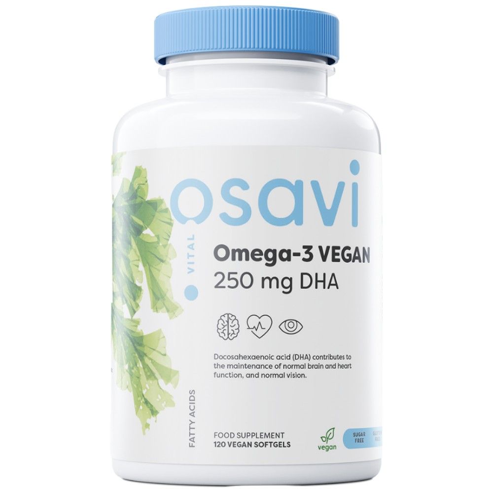 Omega-3 vegani | 250 mg DHA - 60 capsule molli