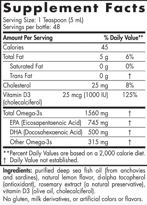 Omega-3D liquido 1560 mg - 237 ml