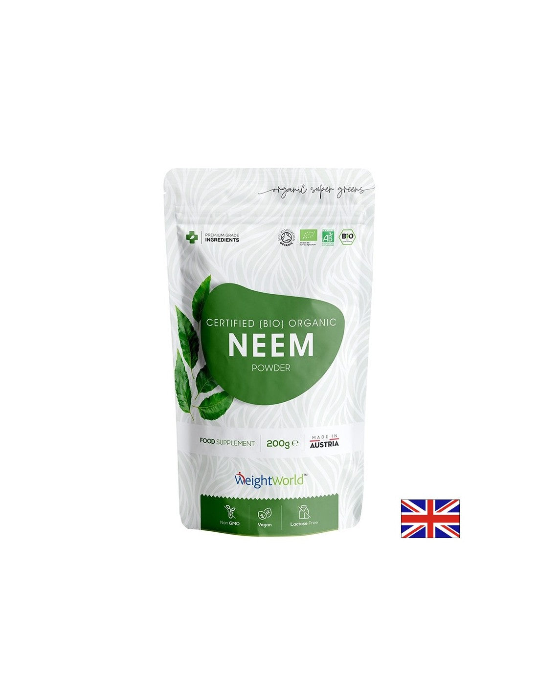Capelli e pelle belli - Neem (foglia) biologico 2 g, polvere 200 g - Neem