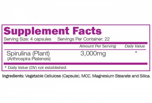 Spirulina Biologica 3000 mg 90 capsule