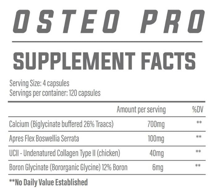 Osteo Pro | con Collagene di Tipo 2 - 120 capsule